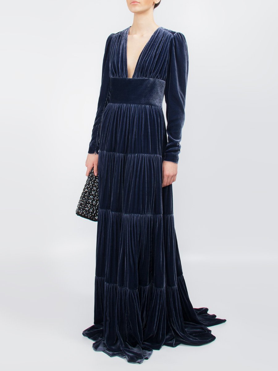 Блуза из шелкового панбархата