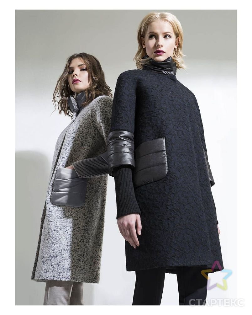 Комбинированное пальто