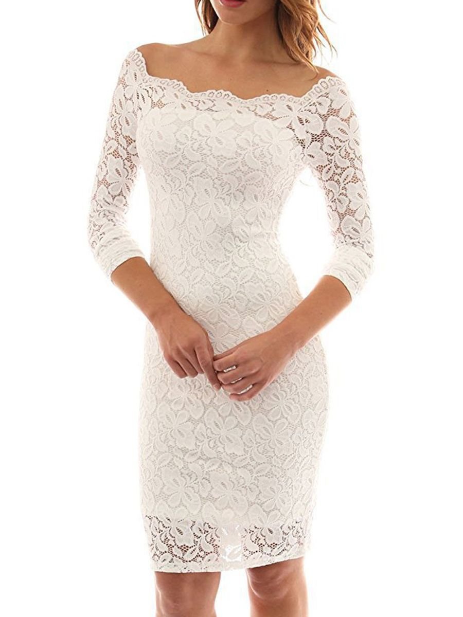 Гипюровое платье кремовое