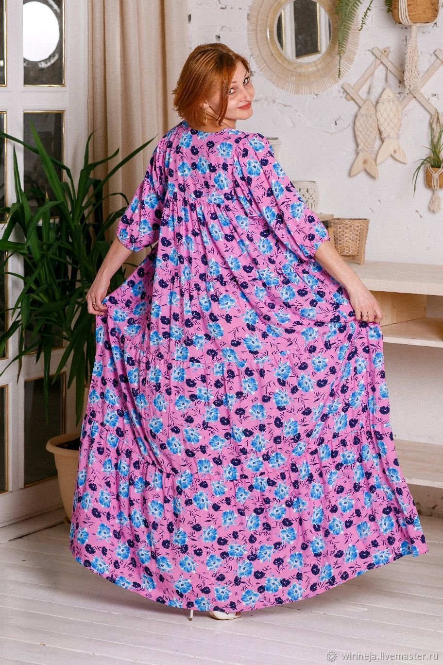 Прямое штапельное платье для детей