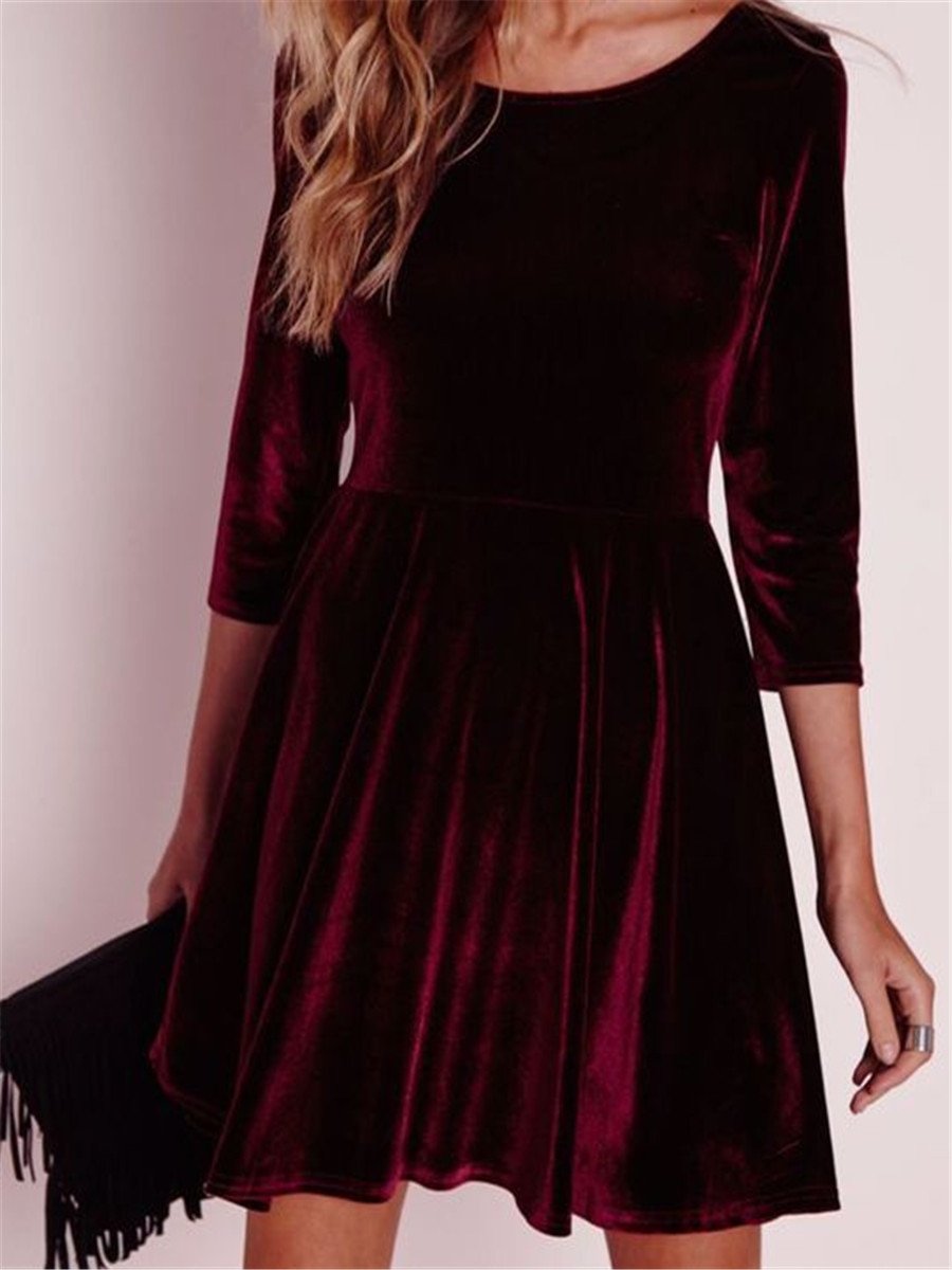 Винтажное бархатное платье