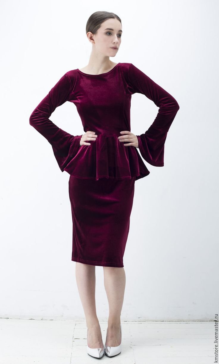 Кофта юбка велюровый