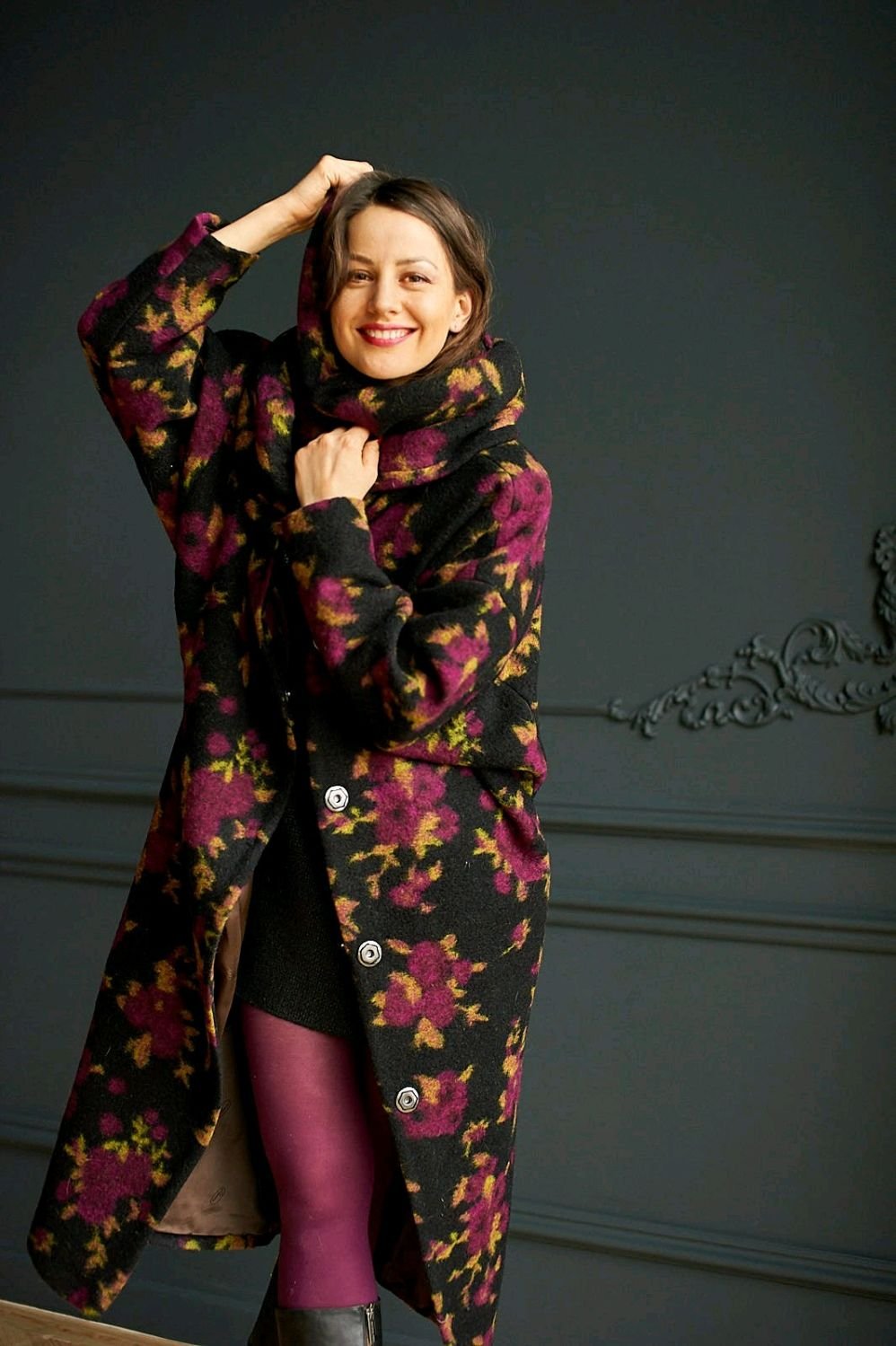 Пальто кокон Бурда