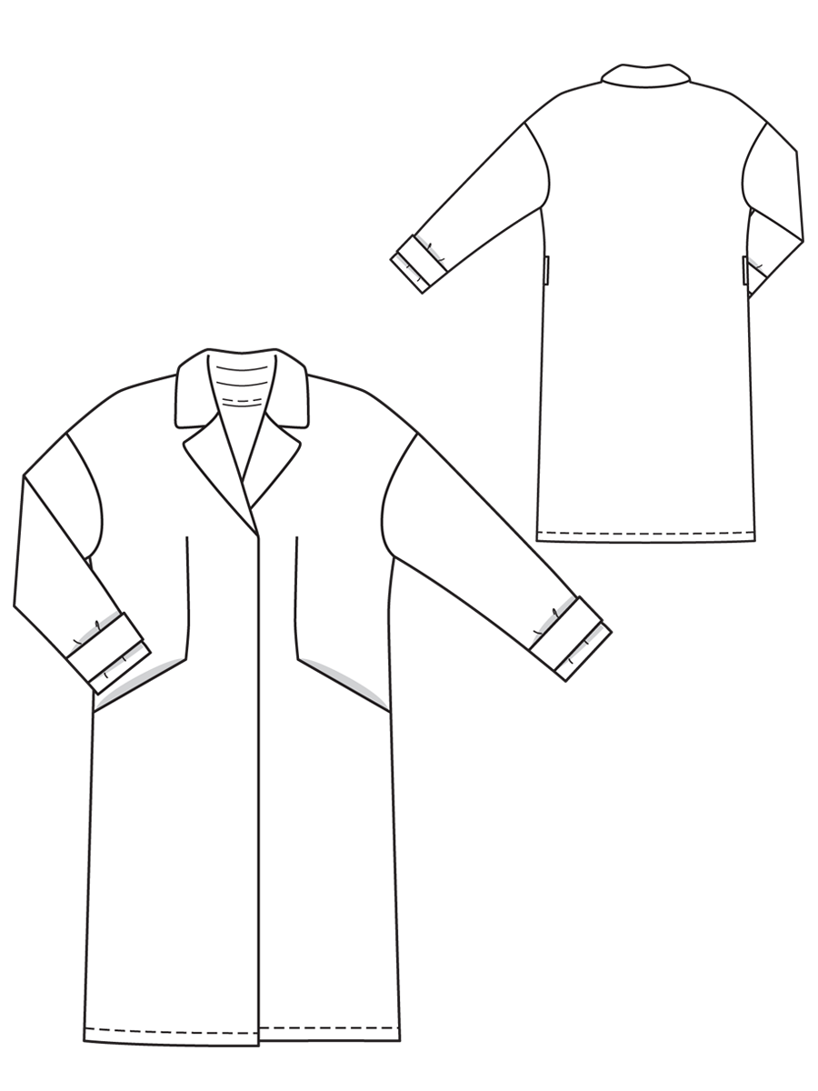 Бурда пальто реглан