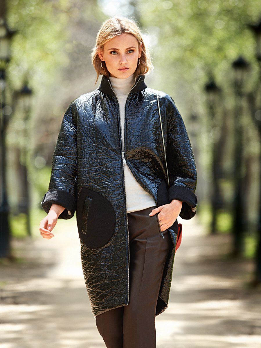 Стеганое полупальто женское Бурда