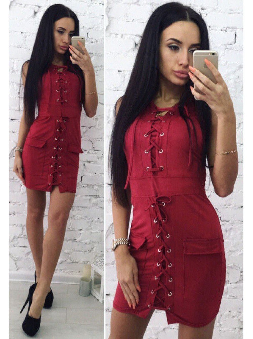 Сарафан со шнуровкой