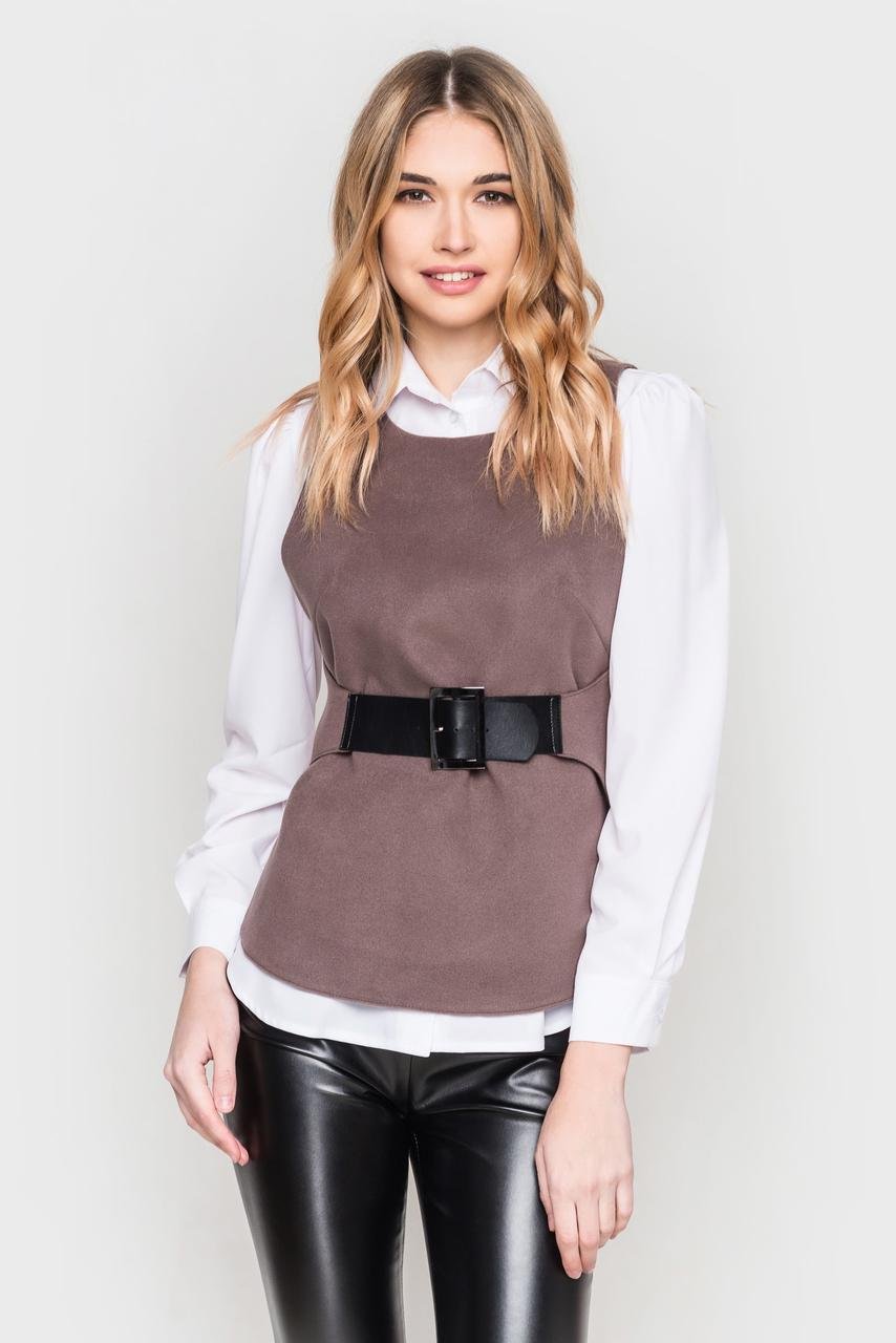 Рубашки женские белая с синим