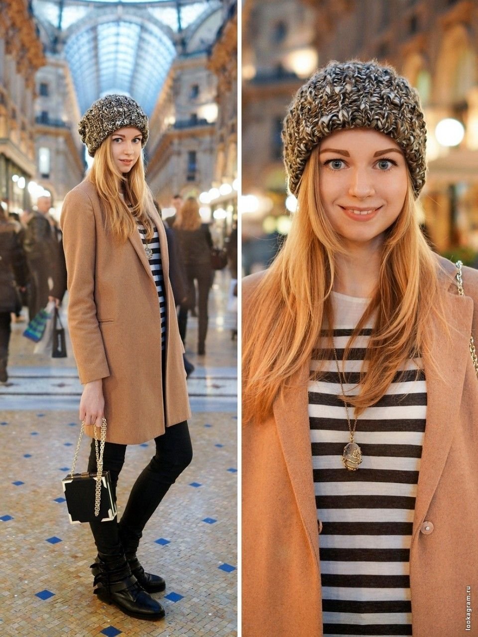 Пальто цвета карамели