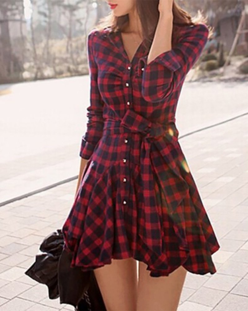 Платье шотландка