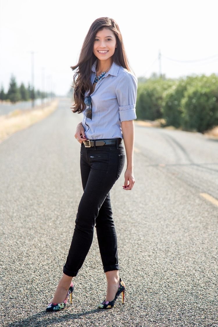 Джинсы с рубашкой мужские