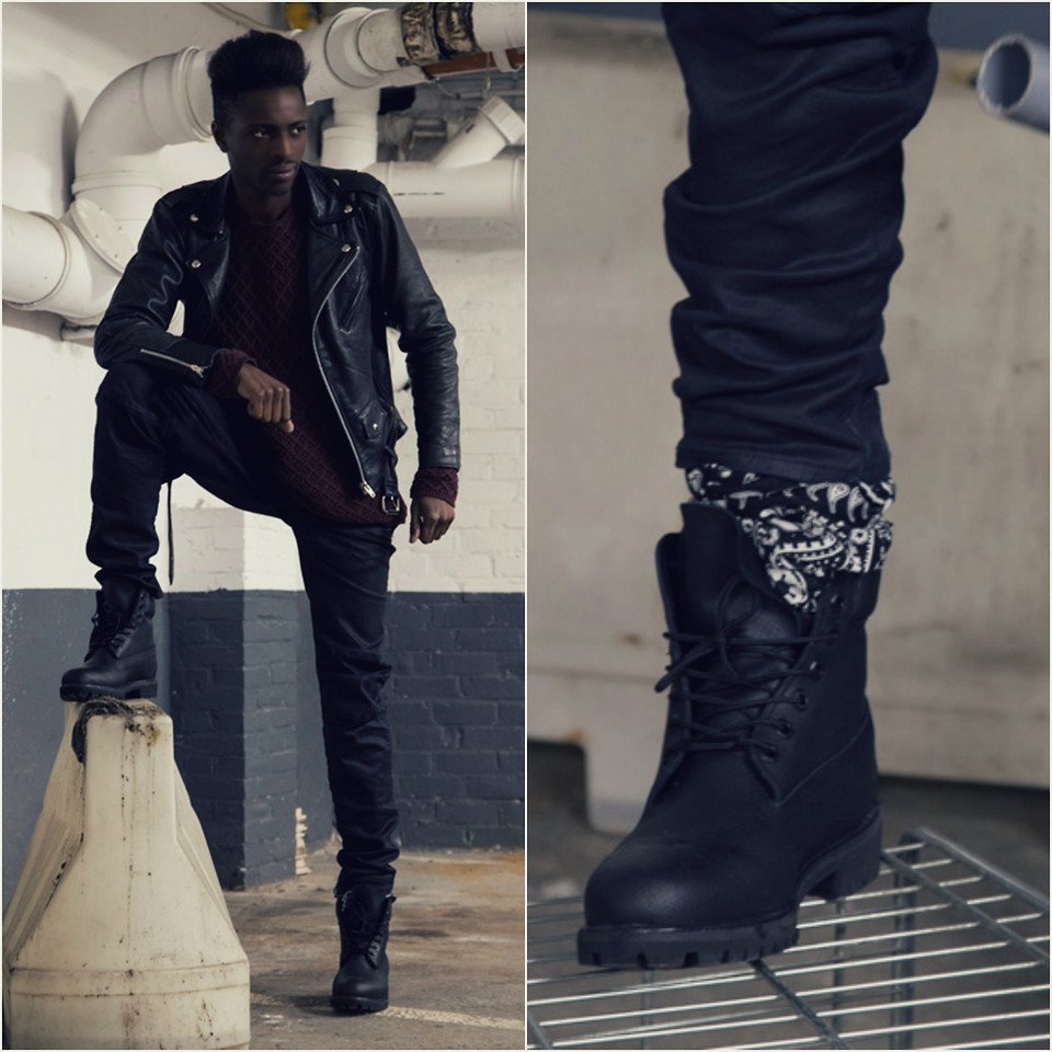 Black Timberland outfit