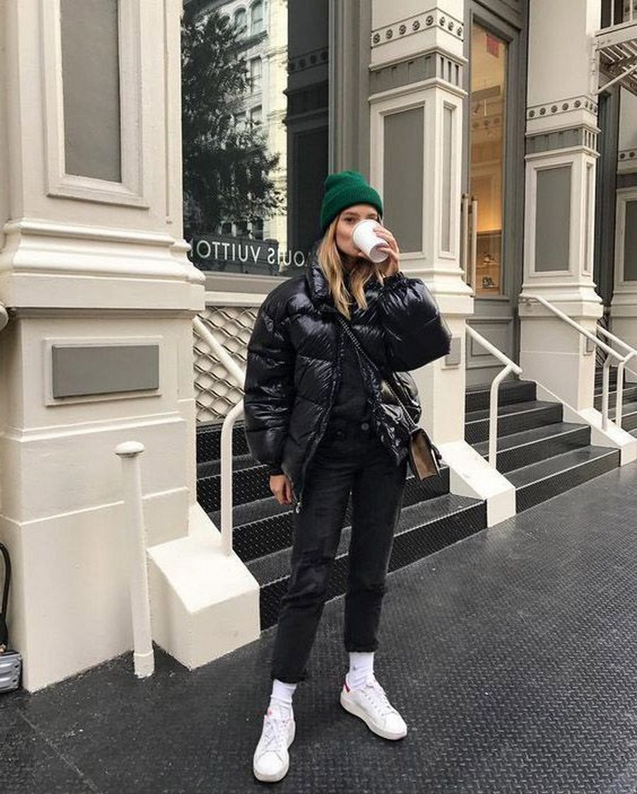 Кожаные штаны оверсайз