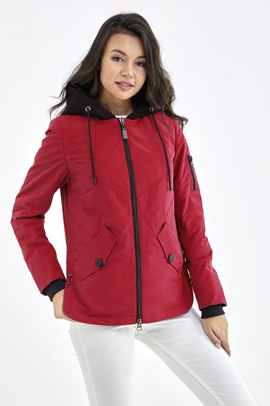 Куртка женская демисезонная с капюшоном модельtabusoeooa ow101 lj6x72 69l