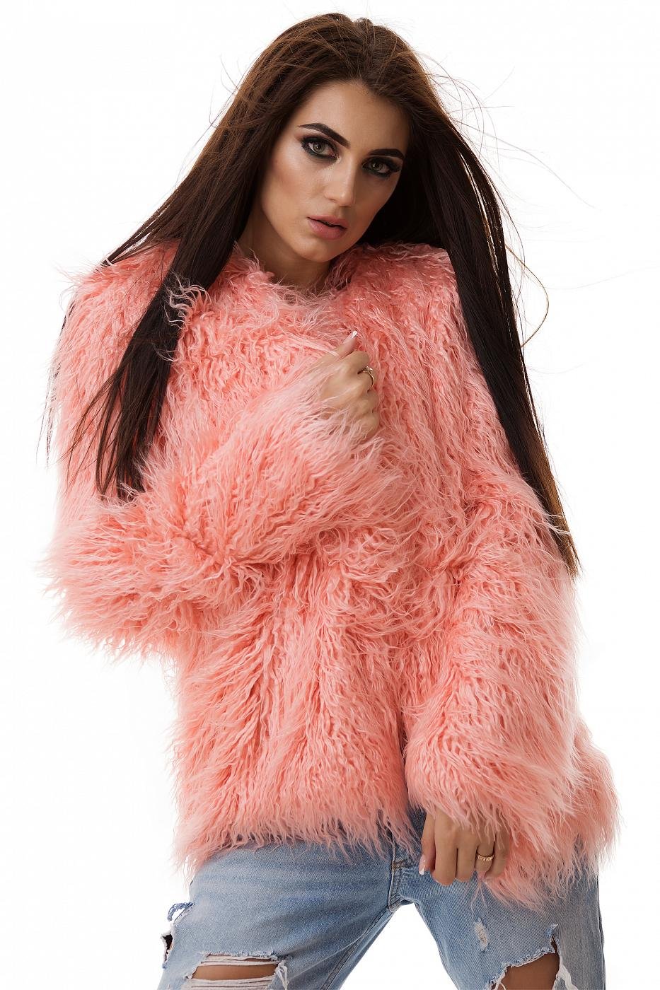 Куртка с мехом ламы