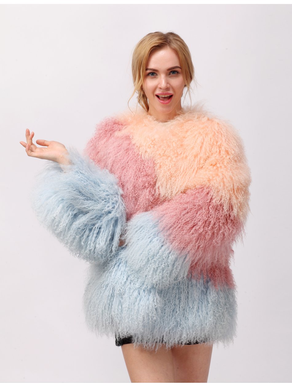 Куртка меховая из ламы