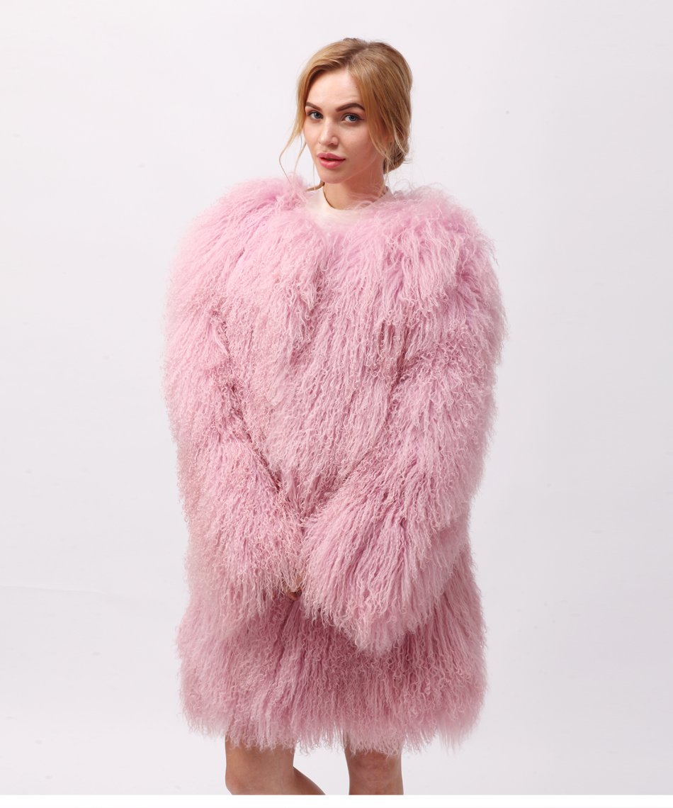 Шуба кофта из ламы