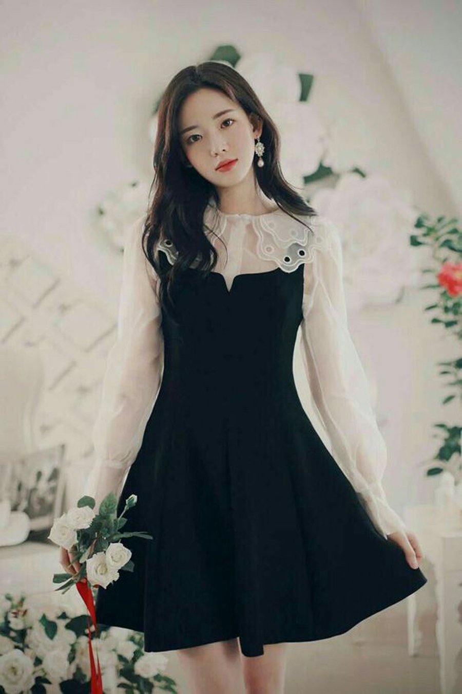 Черный сарафан с водолазкой