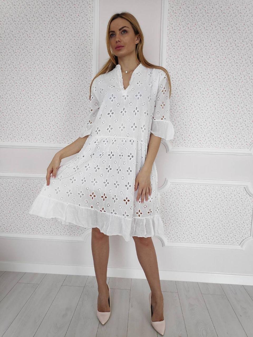 Платье из прошвы