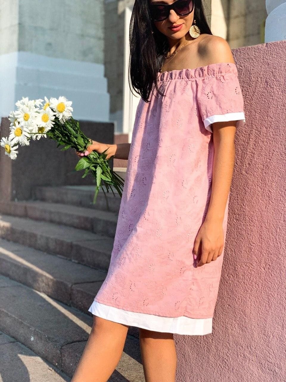 Платье из прошвы