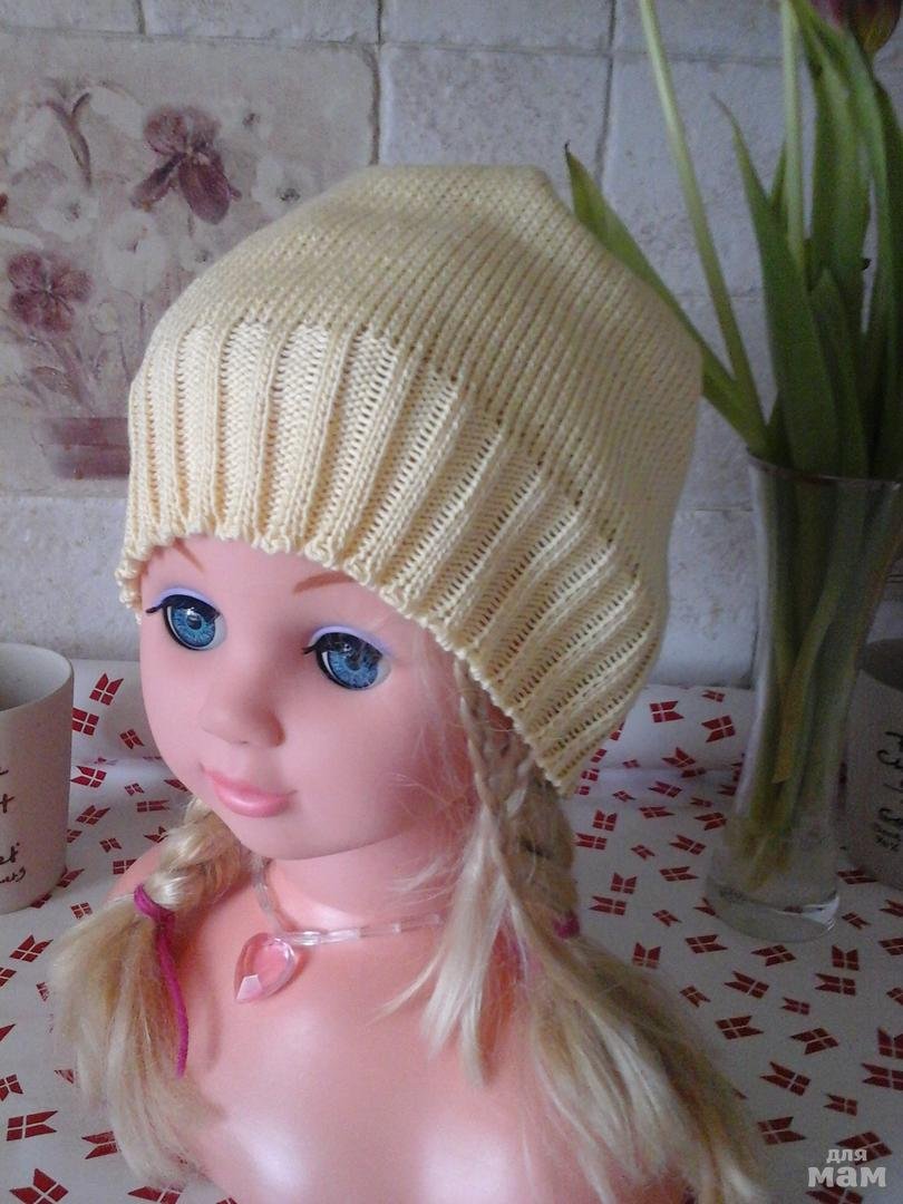 Шапочка из хлопка