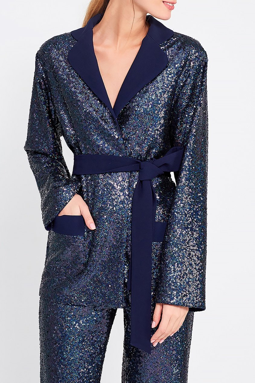 Юбка с пайетками изумрудного цвета