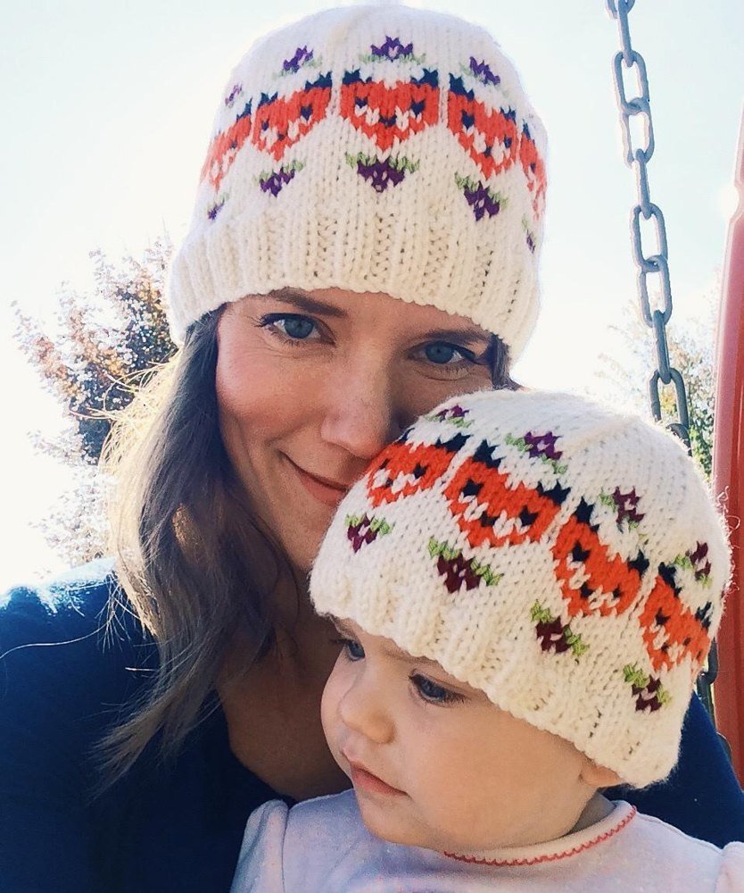 Детская шапка жаккардом