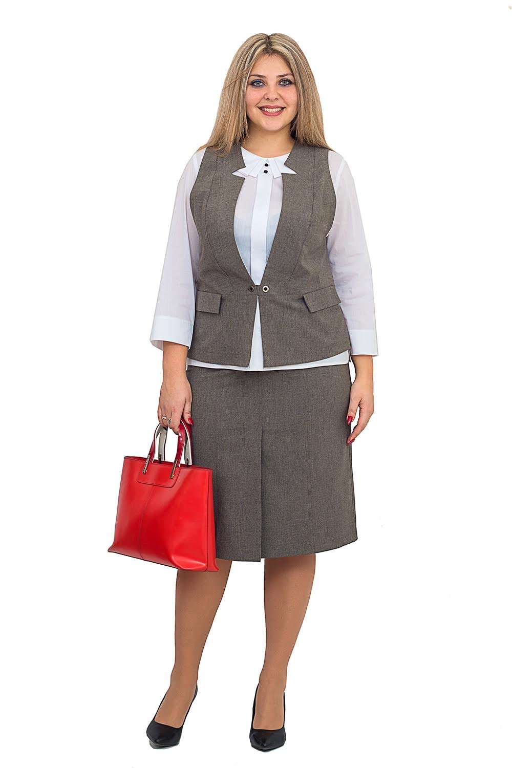 Юбка с жилетом для полных