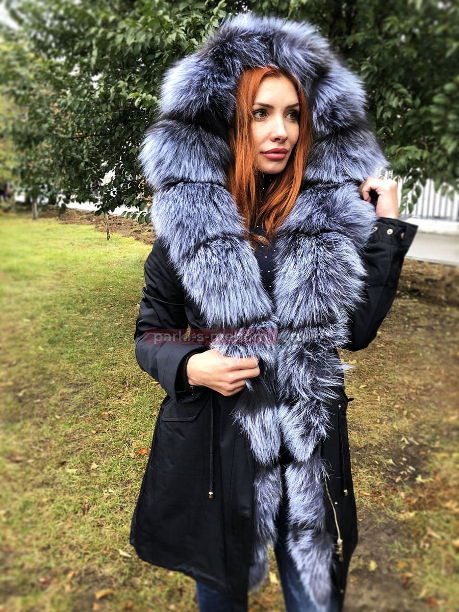 Кожаная куртка с мехом женская