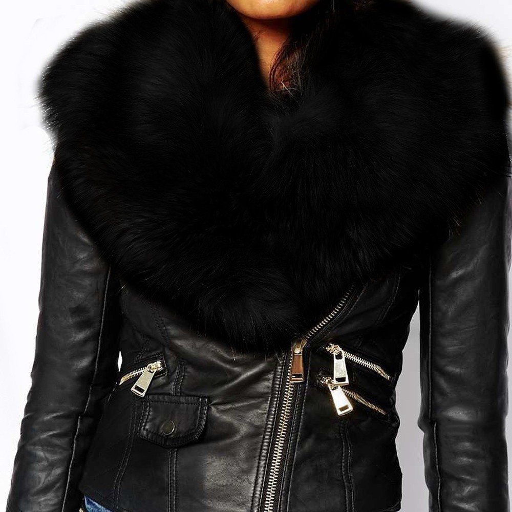 Черная куртка с мехом женская