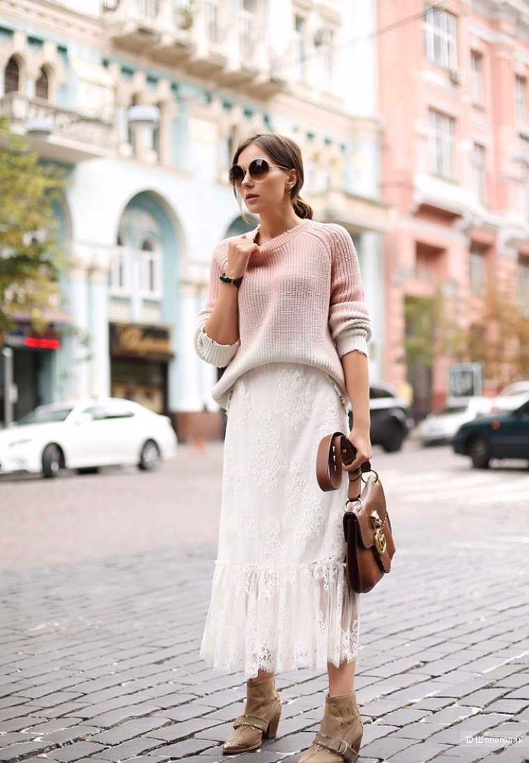 Юбка пастельных тонов