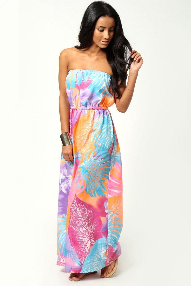 Чёрный летний сарафан на лямках