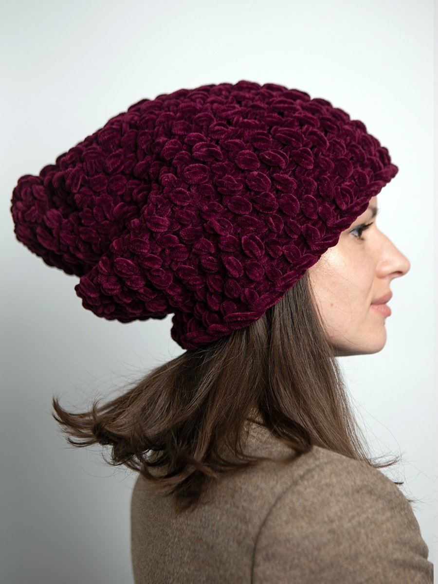 Шапка из очень толстой пряжи