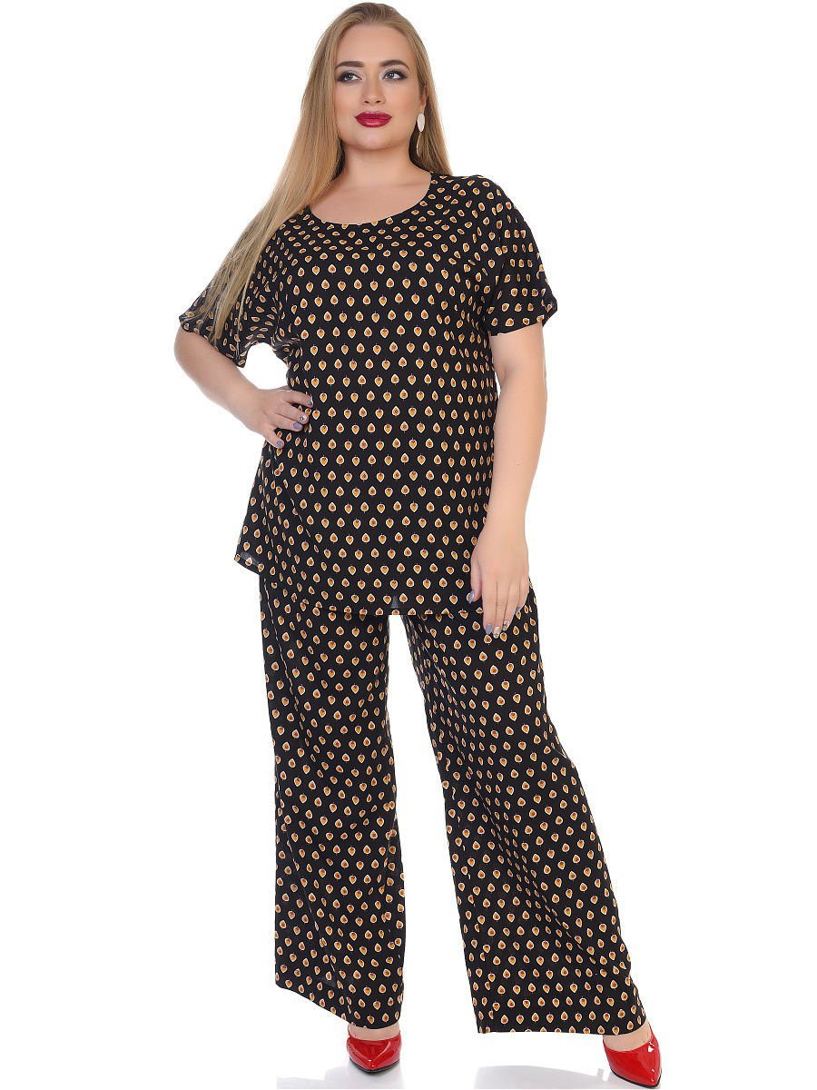 Брючный костюм из штапеля