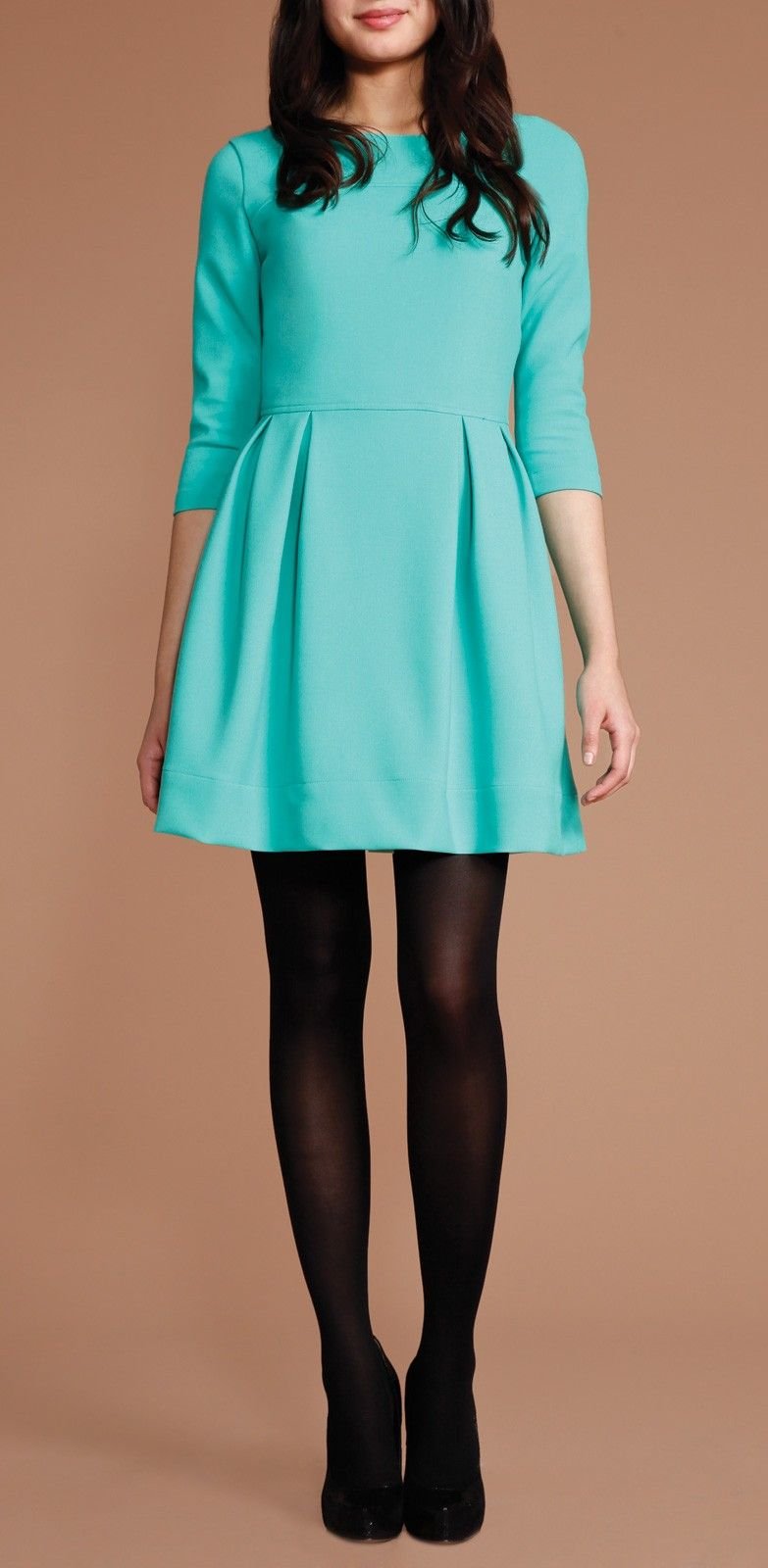 Образ с синим платьем