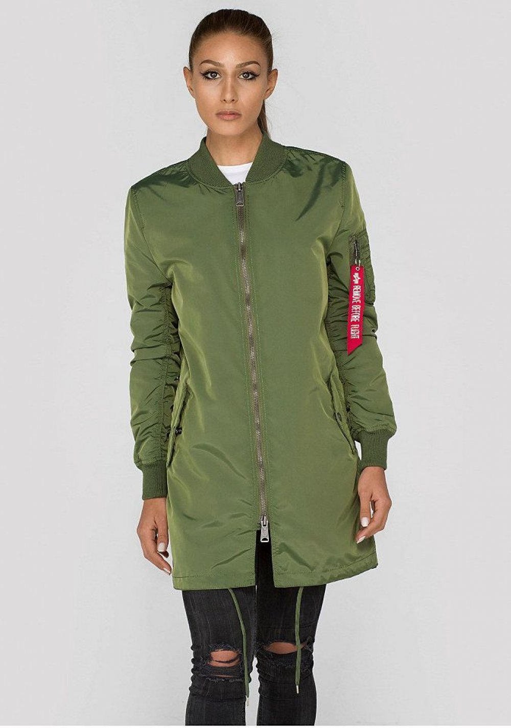 Парка женская оливковая