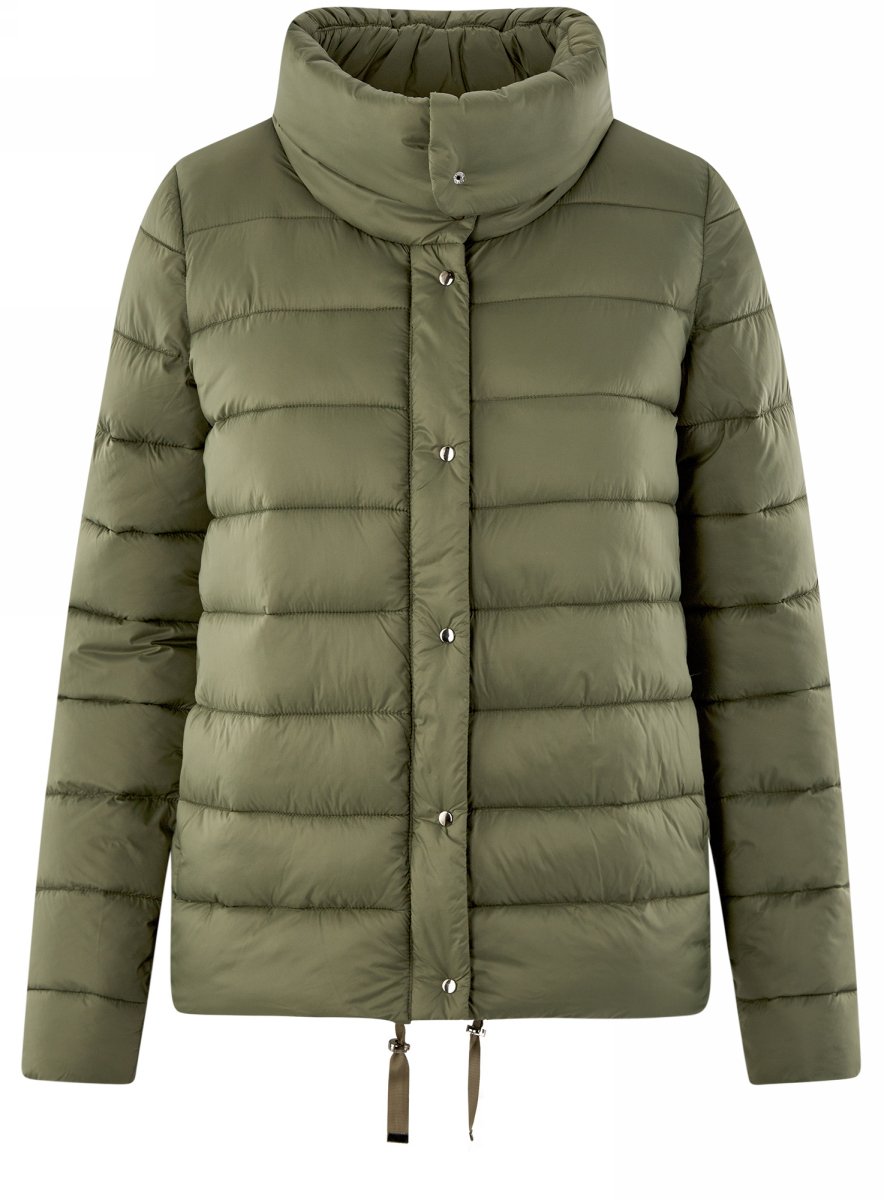 Парка Zara оливкового цвета