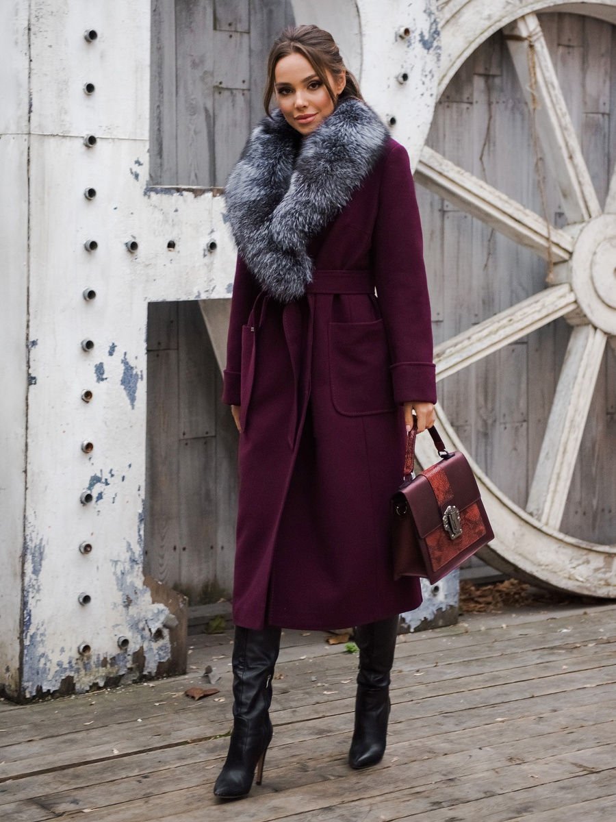 Бордовая куртка Street Style