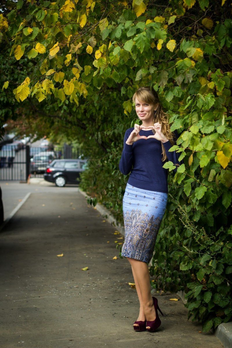 Юбка из палантина