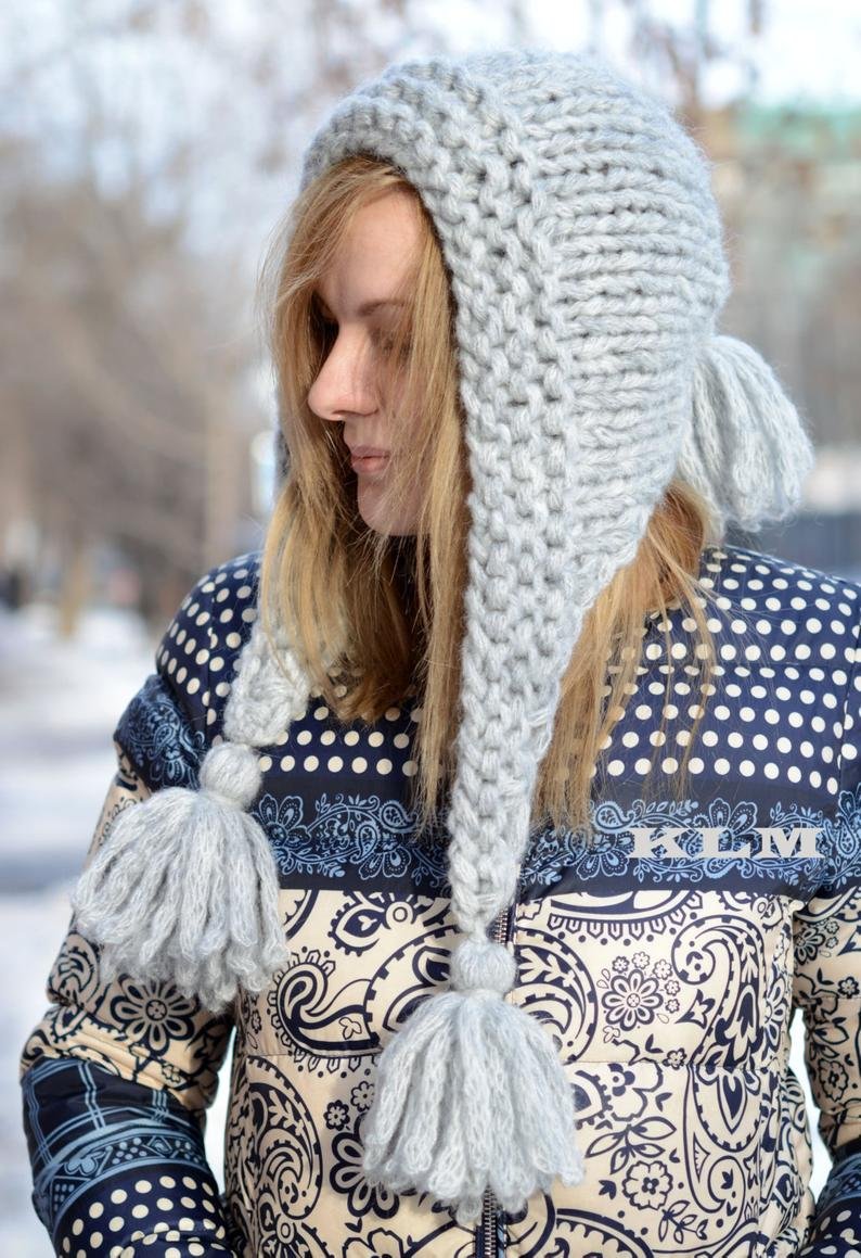 Шапка с косичками мужская