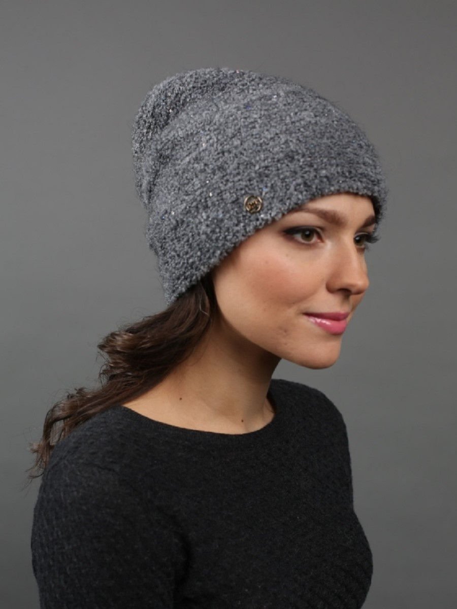 Шапка вязаная букле