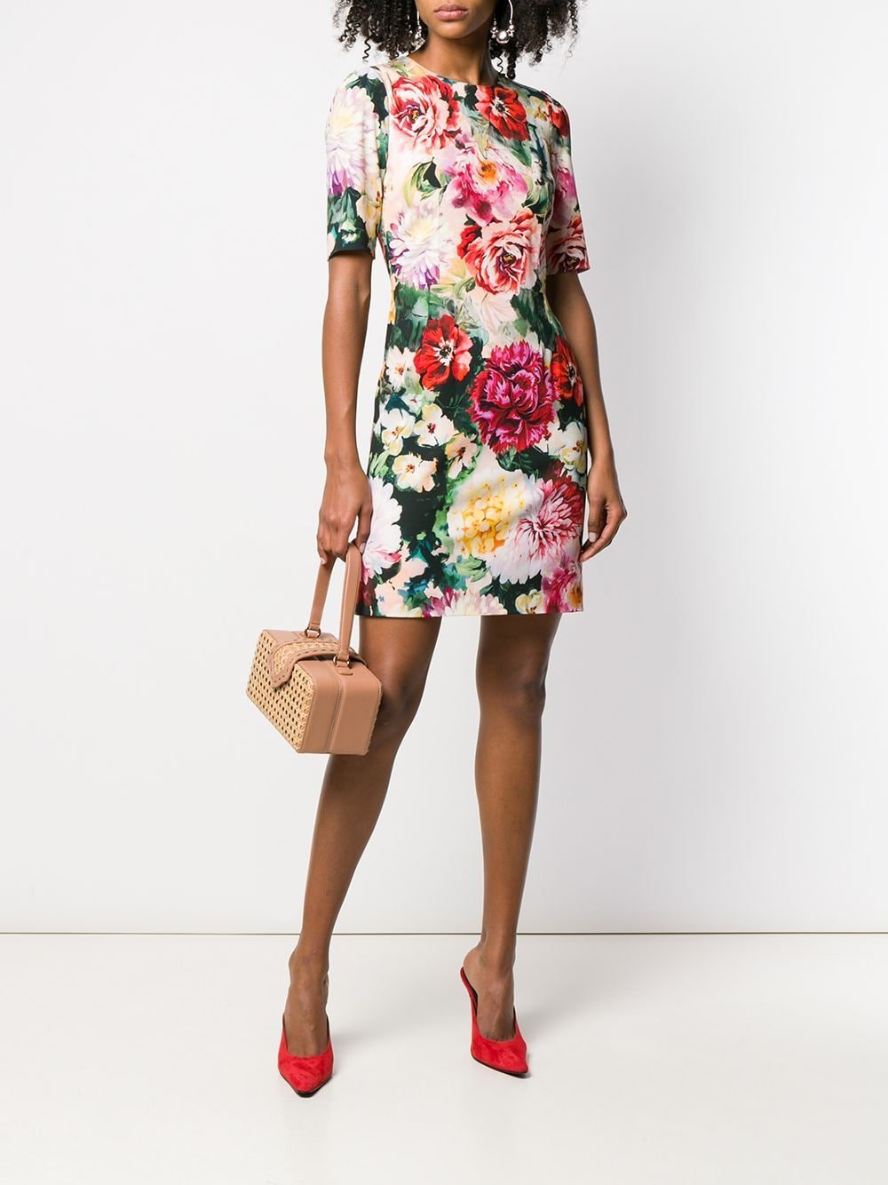 Платье Дольче Габбана цветочный принт