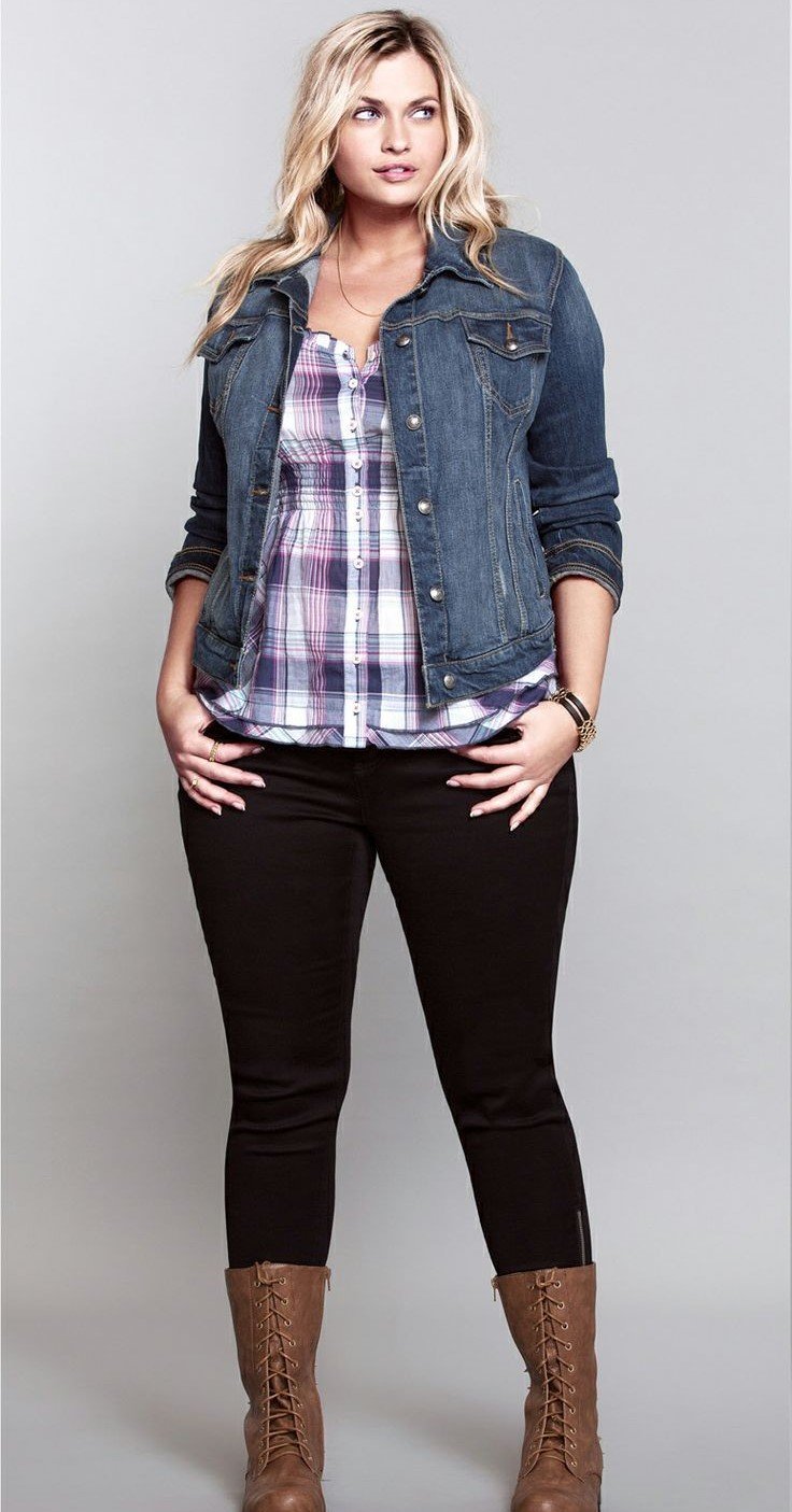 Модные полные люди