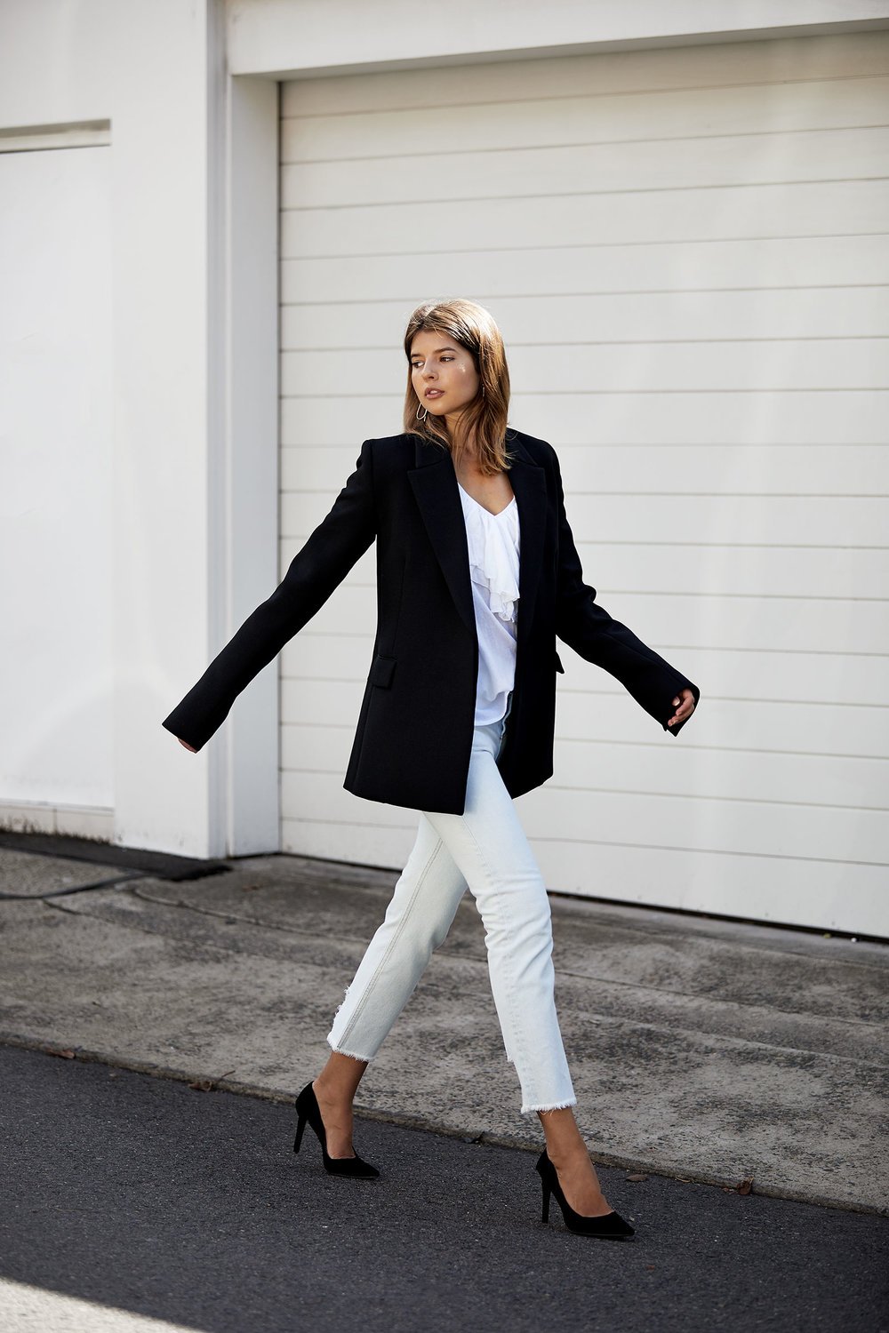 Луки с пиджаком женские