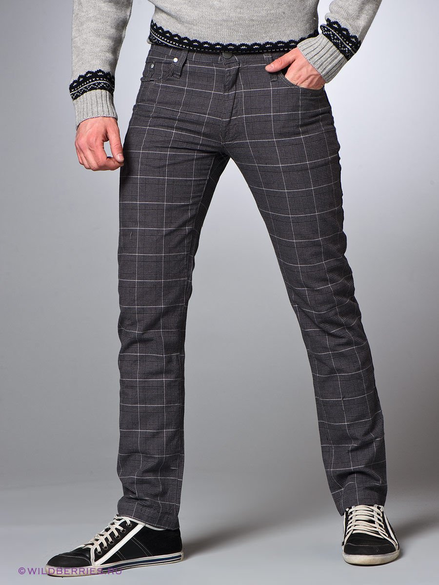 Брюки с защипами мужские