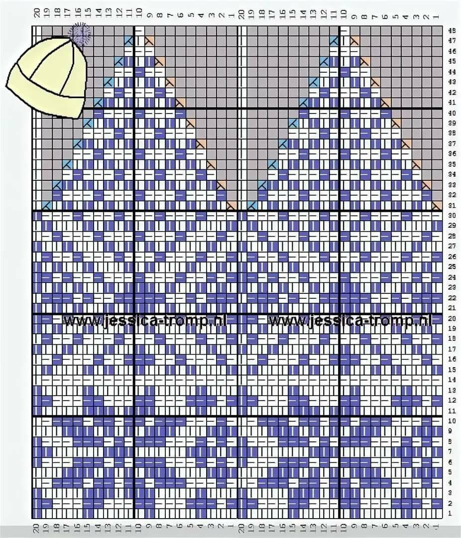 Шапка спицами с жаккардом женская мастер класс