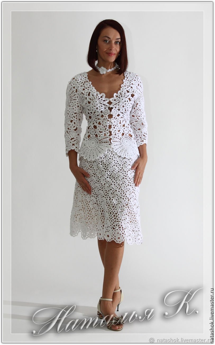 Платья костюмы крючком