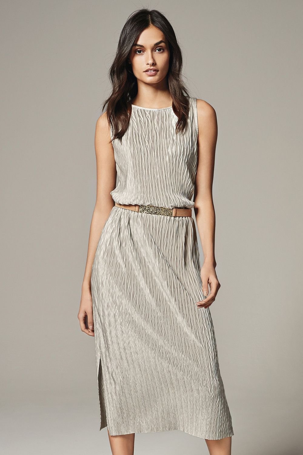 Платье Mango плиссированное 2017