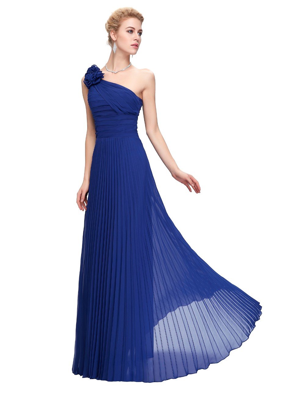 Платье из плиссированной ткани