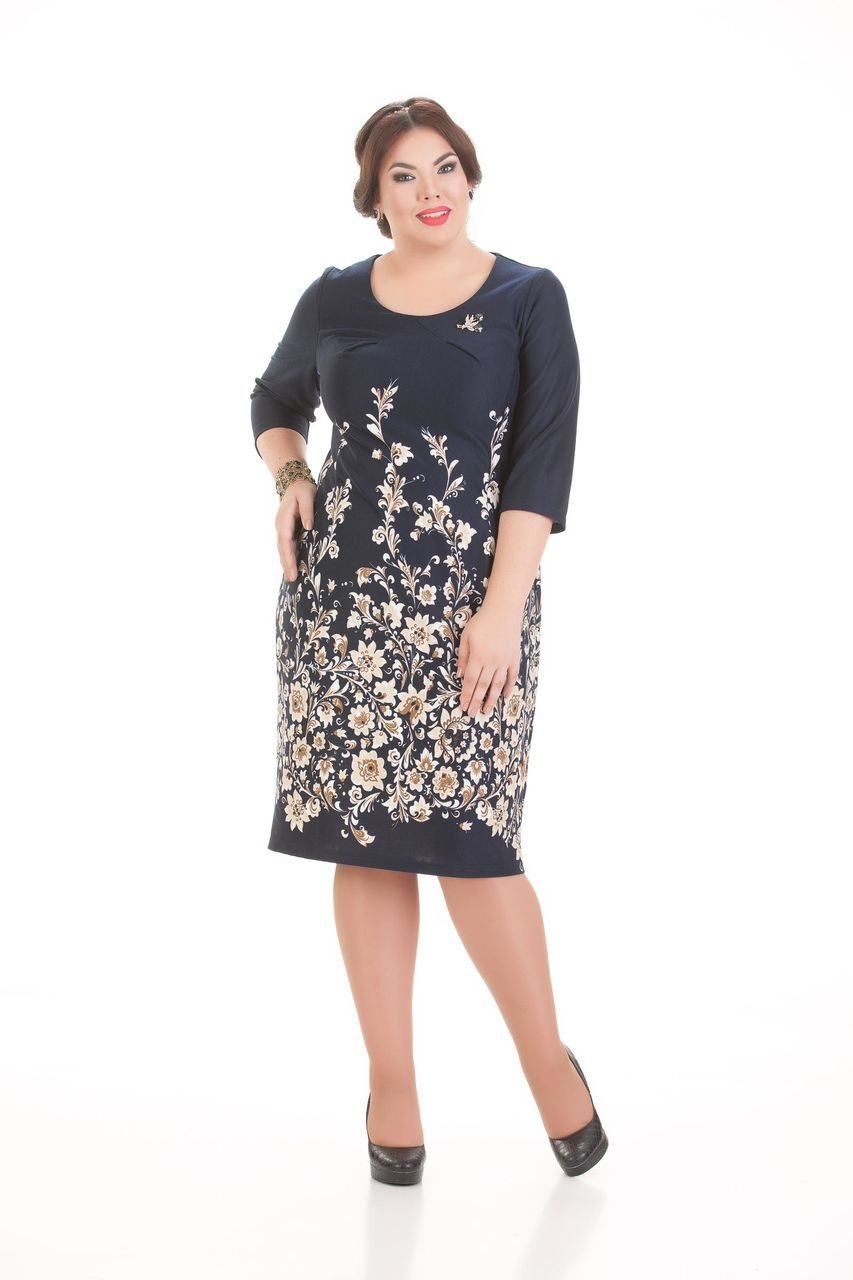 Платье футляр из купонной ткани