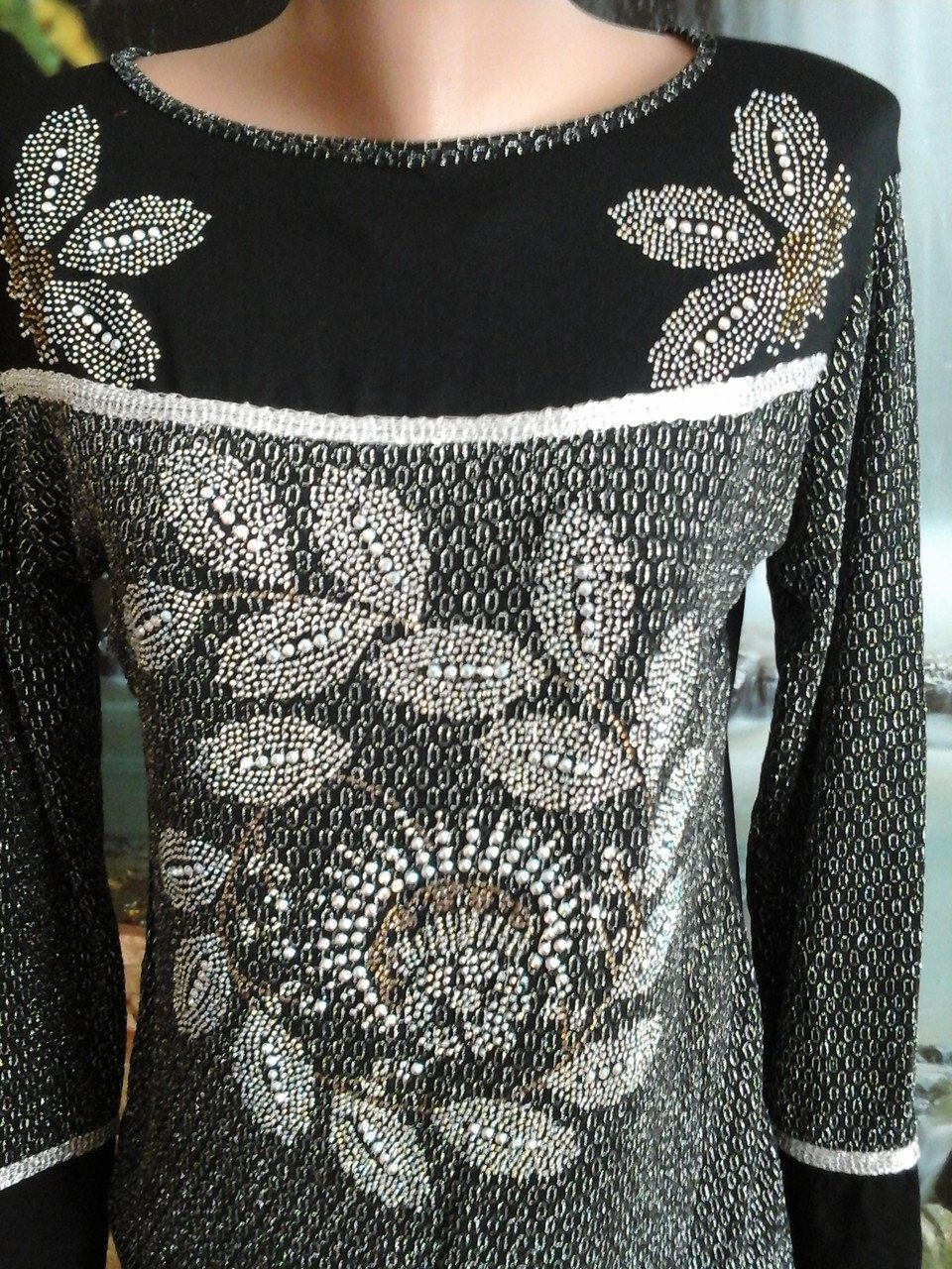 Платье Бонприкс чёрное со стрвзами